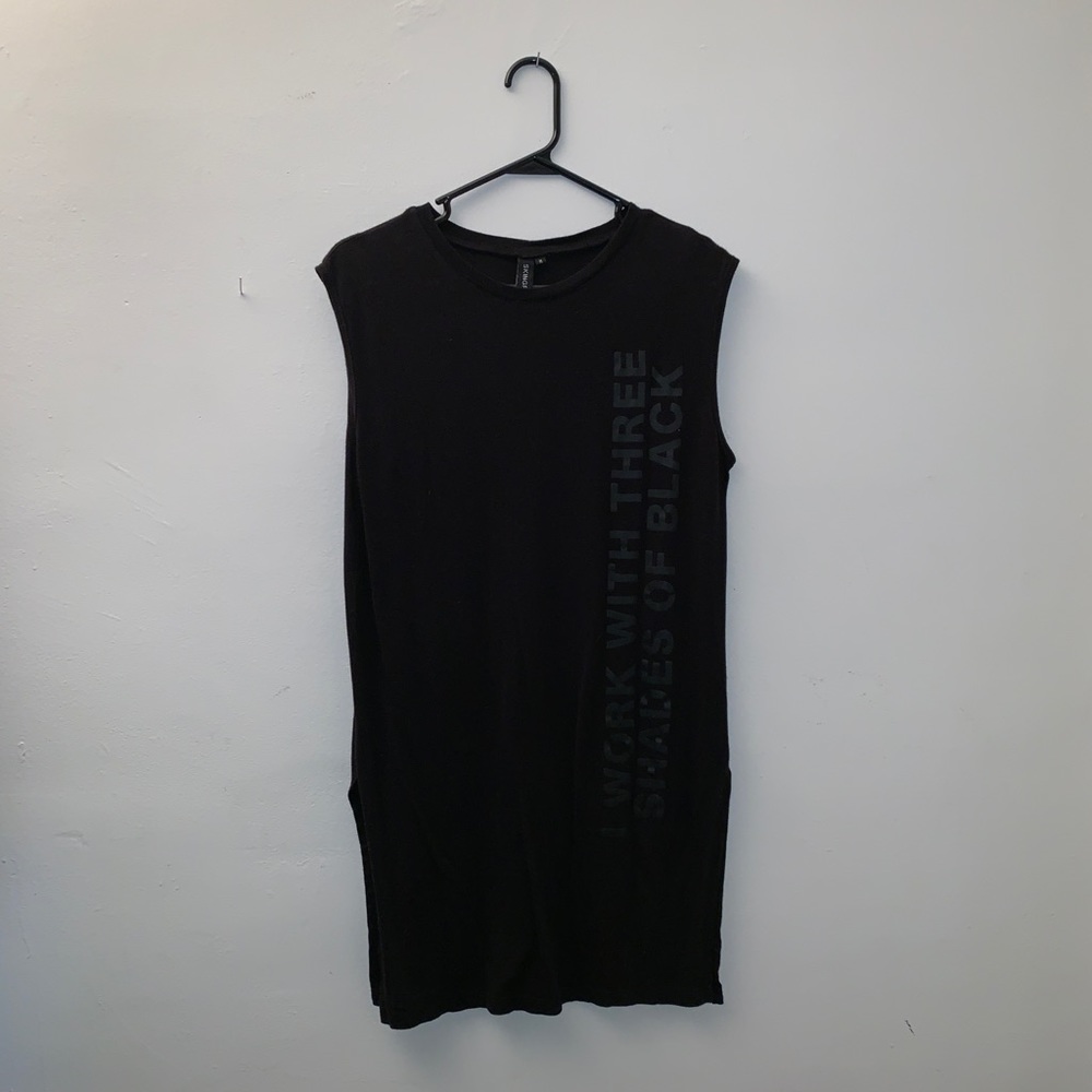SKINGRAFT Black Tank Top w/ Print